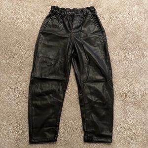 Zara faux leather pants